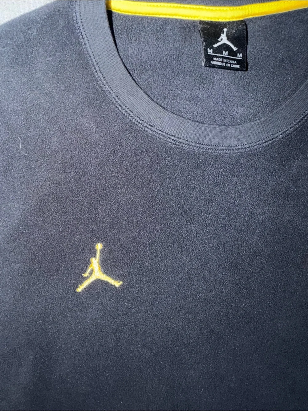 Michigan Wolverines NCAA air Jordan jump man crewneck sweatshirt navy medium